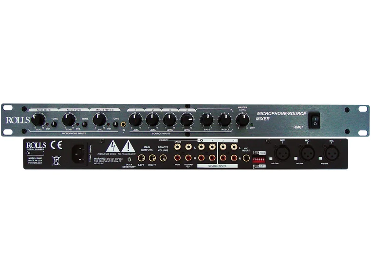 ROLLS RM67 Mic/Source Mixer 